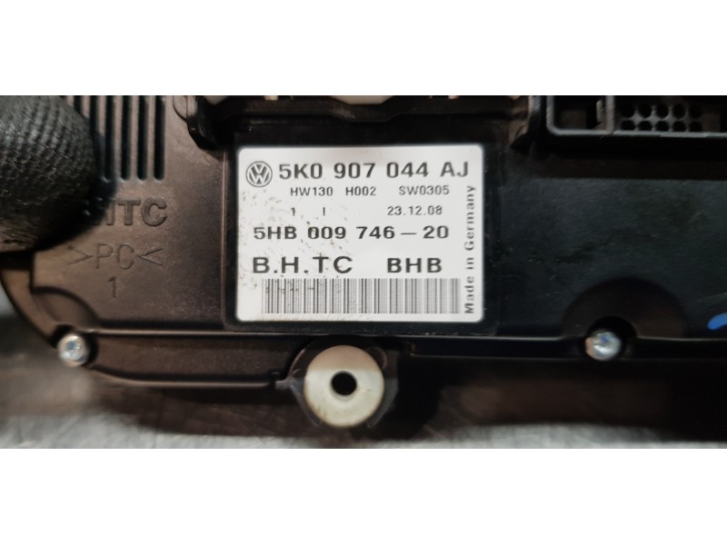 Recambio de mando climatizador para volkswagen golf vi (5k1) advance referencia OEM IAM 5K0907044AJ   Recambio de mando climatizador para volkswagen golf vi (5k1) advance referencia OEM IAM 5K0907044AJ