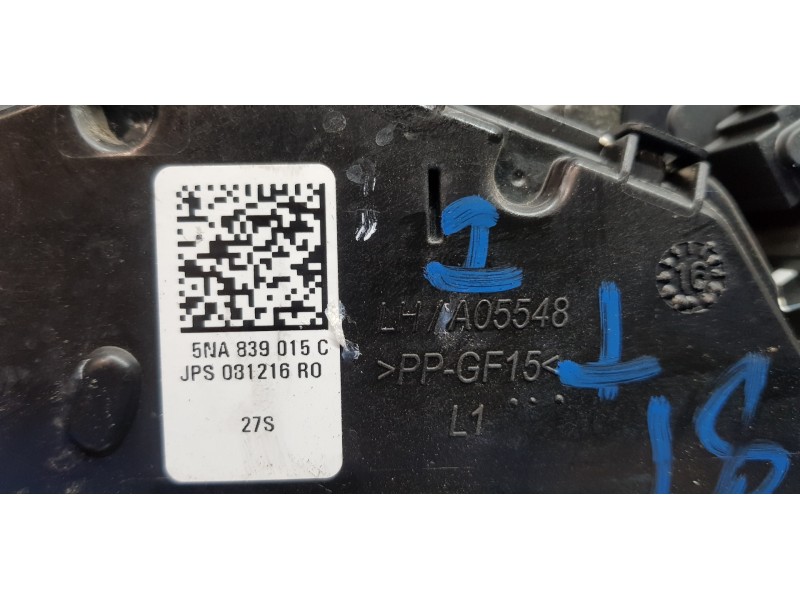 Recambio de cerradura puerta trasera izquierda para volkswagen tiguan edition bmt referencia OEM IAM 5NA839015C  
