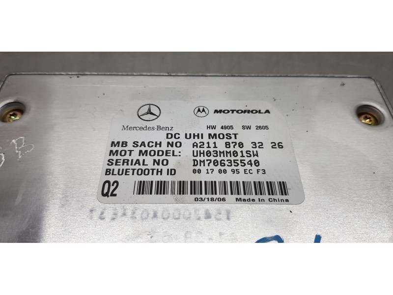 Recambio de modulo electronico para mercedes clase b (w245) 200 cdi (245.208) referencia OEM IAM A2118703226   Recambio de modulo electronico para mercedes clase b (w245) 200 cdi (245.208) referencia OEM IAM A2118703226