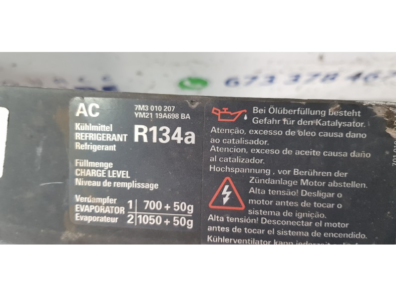 Recambio de panel frontal para ford galaxy (vy) ambiente referencia OEM IAM YM2119A698BA   Recambio de panel frontal para ford galaxy (vy) ambiente referencia OEM IAM YM2119A698BA