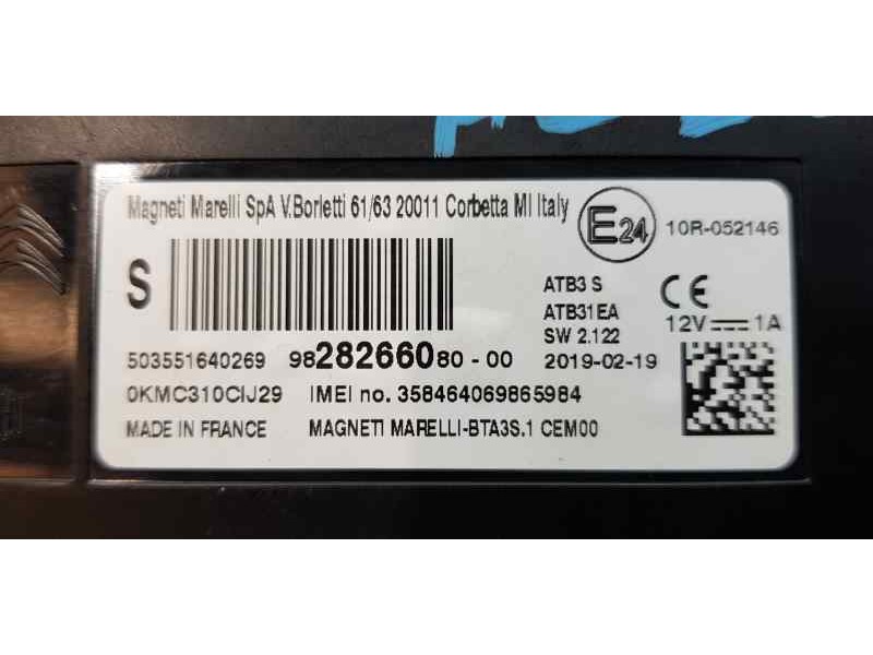 Recambio de modulo electronico para citroen c4 picasso live referencia OEM IAM 9828266080   Recambio de modulo electronico para citroen c4 picasso live referencia OEM IAM 9828266080