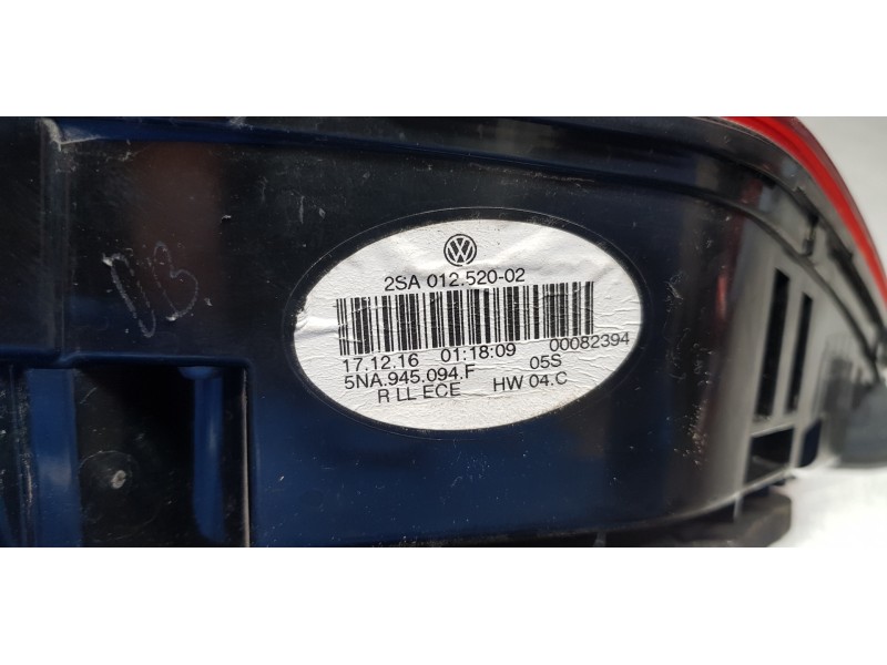 Recambio de piloto trasero derecho interior para volkswagen tiguan edition bmt referencia OEM IAM 5NA945094F  