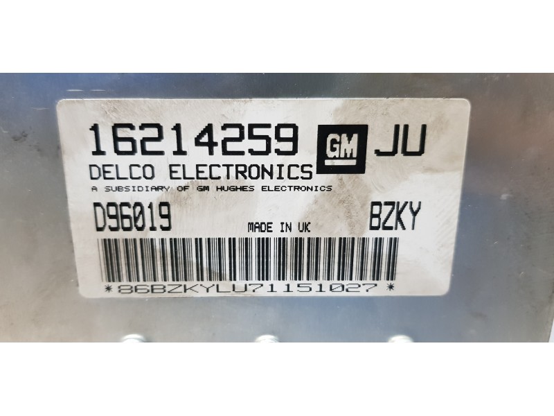 Recambio de centralita motor uce para opel astra f berlina básico referencia OEM IAM 16214259   Recambio de centralita motor uce para opel astra f berlina básico referencia OEM IAM 16214259