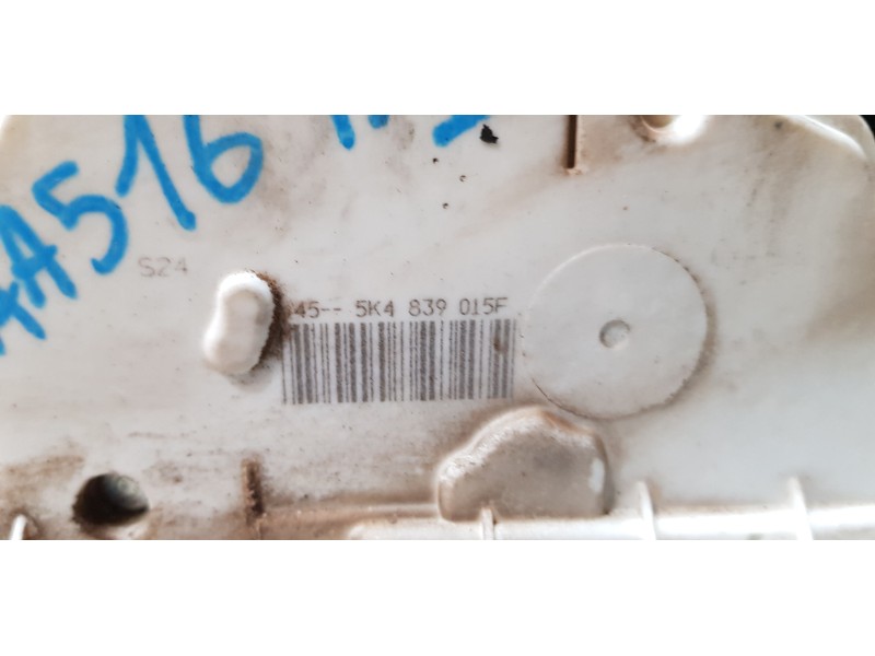 Recambio de cerradura puerta trasera izquierda para volkswagen polo (6r1) advance referencia OEM IAM 5K4839015F   Recambio de cerradura puerta trasera izquierda para volkswagen polo (6r1) advance referencia OEM IAM 5K4839015F