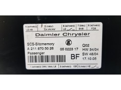 Recambio de modulo electronico para mercedes clase r (w251) 320 cdi (251.022) referencia OEM IAM A2118705026   2