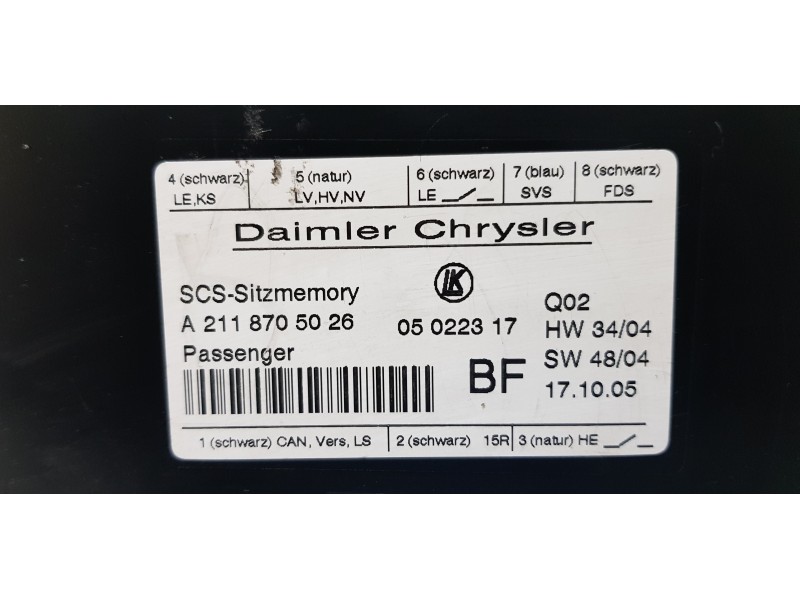 Recambio de modulo electronico para mercedes clase r (w251) 320 cdi (251.022) referencia OEM IAM A2118705026  