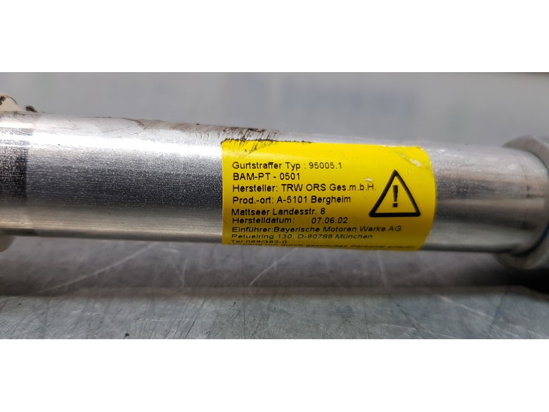 Recambio de cinturon seguridad trasero derecho para bmw serie 7 (e65/e66) 735i referencia OEM IAM 72117037836   Recambio de cinturon seguridad trasero derecho para bmw serie 7 (e65/e66) 735i referencia OEM IAM 72117037836