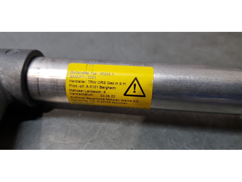 Recambio de cinturon seguridad trasero izquierdo para bmw serie 7 (e65/e66) 735i referencia OEM IAM 72119132843  