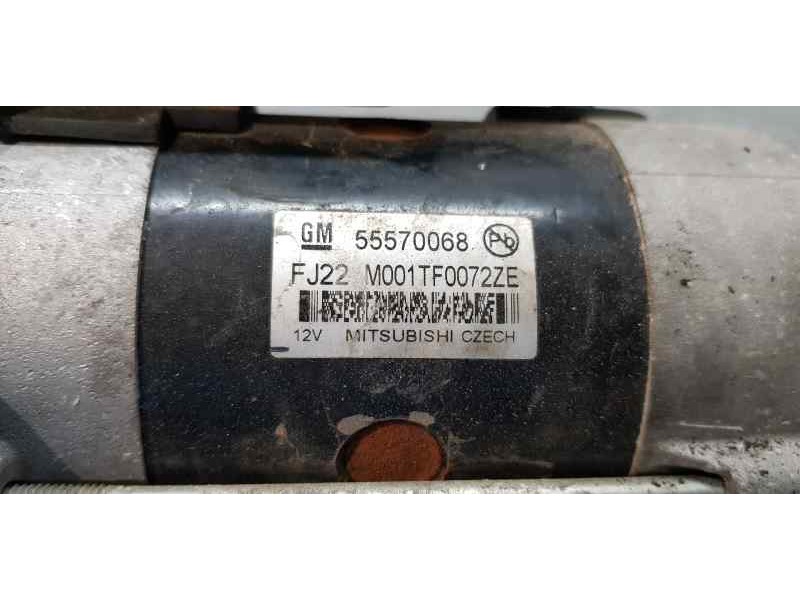 Recambio de motor arranque para opel zafira tourer expression referencia OEM IAM 55570068   Recambio de motor arranque para opel zafira tourer expression referencia OEM IAM 55570068