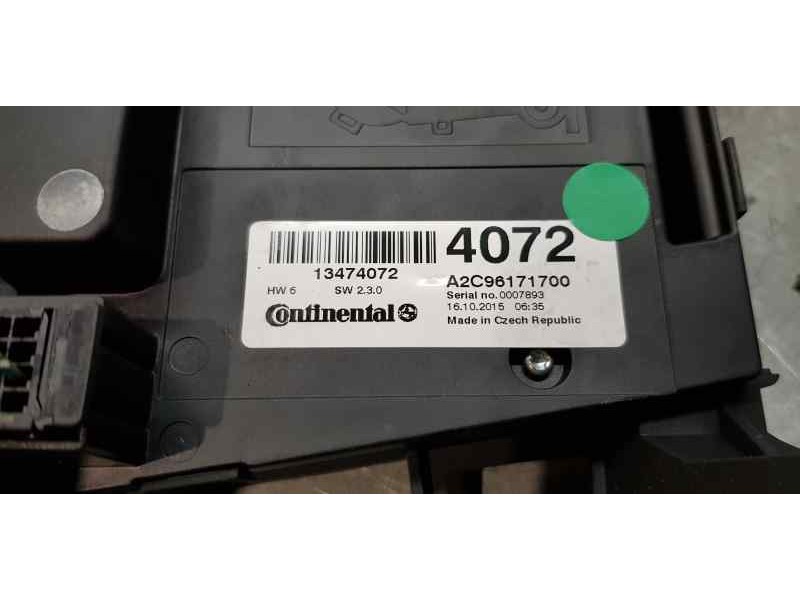 Recambio de sistema audio / radio cd para opel zafira tourer expression referencia OEM IAM 13474072   Recambio de sistema audio / radio cd para opel zafira tourer expression referencia OEM IAM 13474072