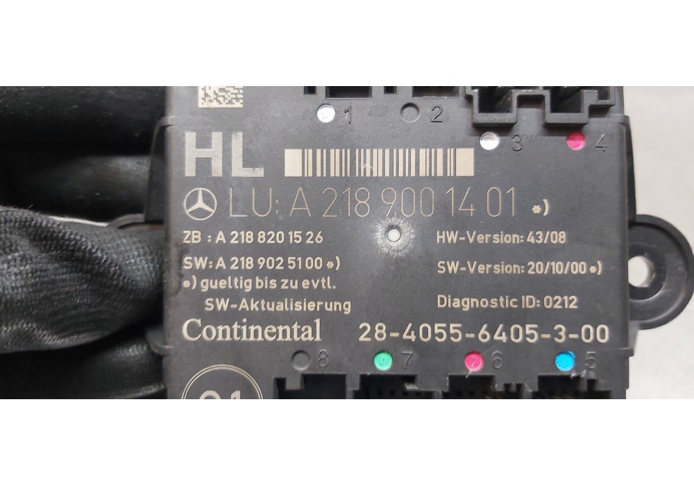 Recambio de centralita cierre para mercedes clase cls (w218) cls 350 cdi be (218.323) referencia OEM IAM A2189001401  