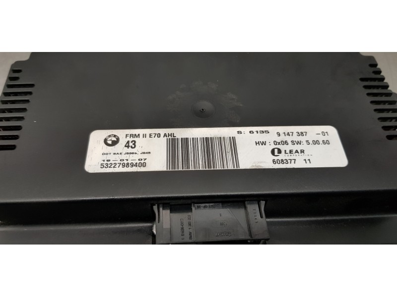 Recambio de modulo electronico para bmw x5 (e70) 3.0d referencia OEM IAM 61356827063 9147387  Recambio de modulo electronico para bmw x5 (e70) 3.0d referencia OEM IAM 61356827063 9147387