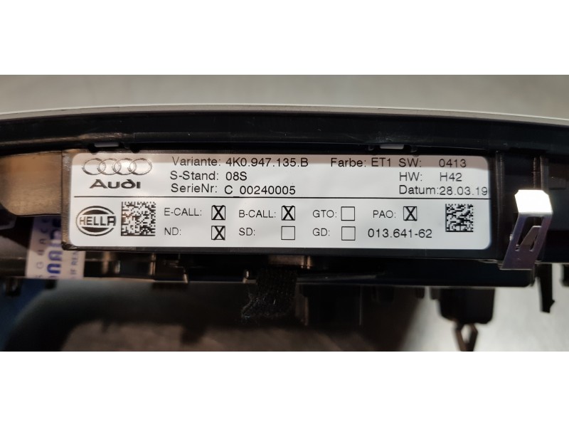 Recambio de luz interior para audi a6 berlina (4a2) 40 tdi basic referencia OEM IAM 4K0947135BET1 4K0947135B 