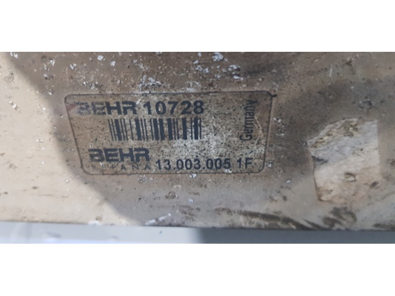 Recambio de intercooler para nissan cabstar 09.06 3.0 diesel referencia OEM IAM 130030051F  