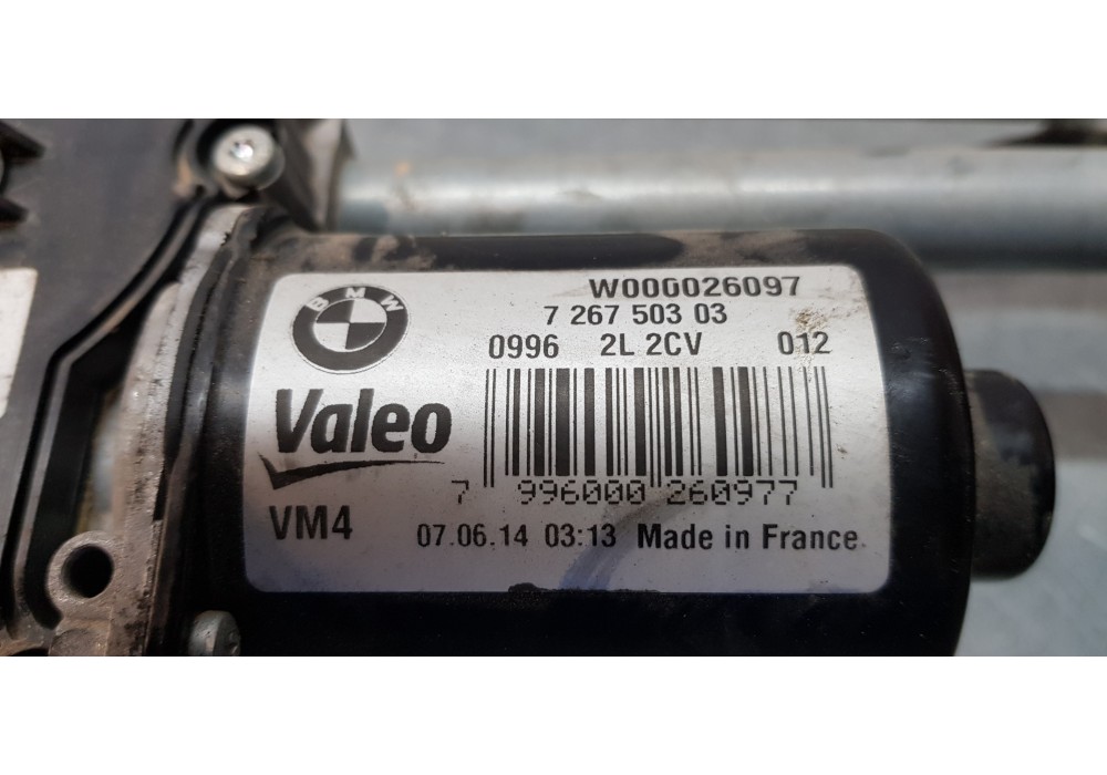 Recambio de motor limpia delantero para bmw serie 1 lim. (f20) 116d efficientdynamics edition referencia OEM IAM 726750303   Recambio de motor limpia delantero para bmw serie 1 lim. (f20) 116d efficientdynamics edition referencia OEM IAM 726750303