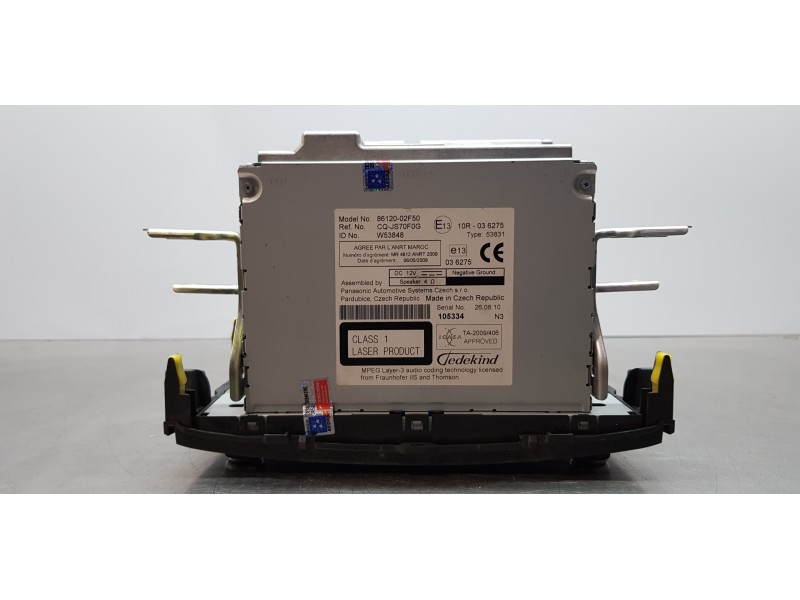 Recambio de sistema audio / radio cd para toyota auris hybrid active referencia OEM IAM 8612002F50  