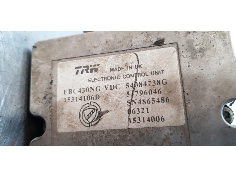 Recambio de abs para alfa romeo 159 (140) 1.9 jtdm 16v ti referencia OEM IAM 51796046   Recambio de abs para alfa romeo 159 (140) 1.9 jtdm 16v ti referencia OEM IAM 51796046