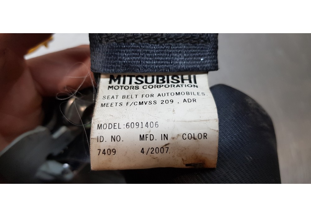 Recambio de cinturon seguridad delantero derecho para mitsubishi outlander (cw0) 2.0 di-d invite referencia OEM IAM 6091406  