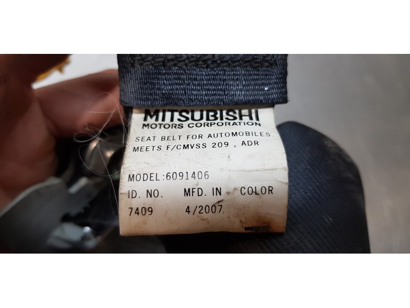Recambio de cinturon seguridad delantero derecho para mitsubishi outlander (cw0) 2.0 di-d invite referencia OEM IAM 6091406  