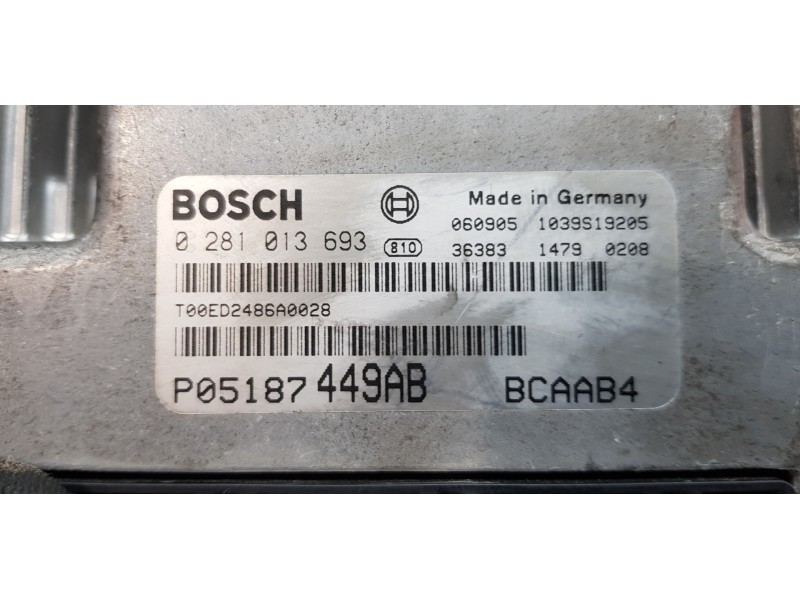 Recambio de centralita motor uce para dodge caliber s referencia OEM IAM P05187449AB  