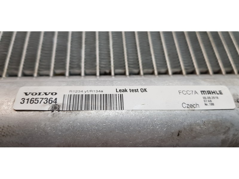 Recambio de condensador / radiador aire acondicionado para volvo xc60 inscription awd referencia OEM IAM 31657364  