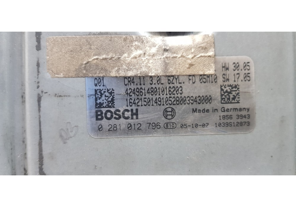 Recambio de centralita motor uce para mercedes clase r (w251) 320 cdi (251.022) referencia OEM IAM 0281012796  