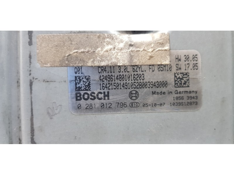 Recambio de centralita motor uce para mercedes clase r (w251) 320 cdi (251.022) referencia OEM IAM 0281012796  