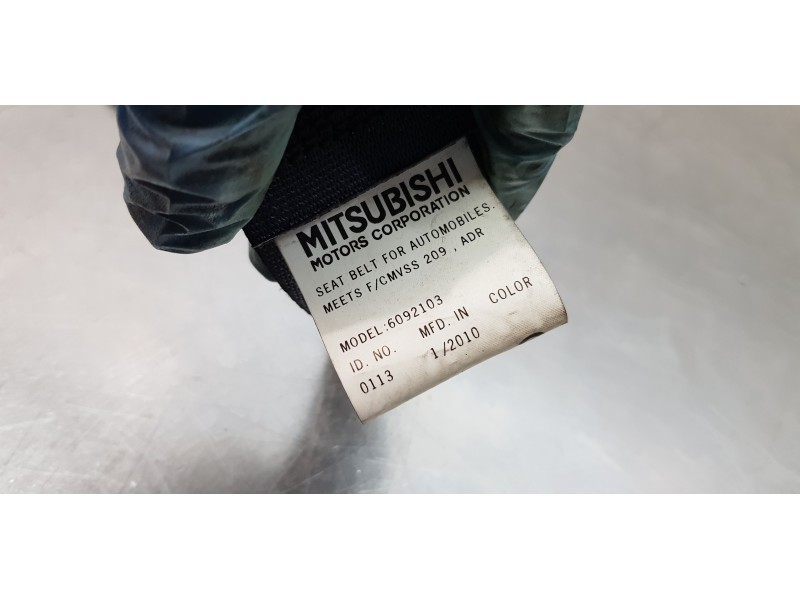 Recambio de cinturon seguridad trasero izquierdo para mitsubishi outlander (cw0) motion 4wd referencia OEM IAM 609213900 6092139 Recambio de cinturon seguridad trasero izquierdo para mitsubishi outlander (cw0) motion 4wd referencia OEM IAM 609213900 6092139