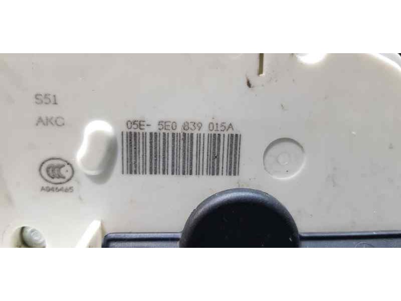 Recambio de cerradura puerta trasera izquierda para skoda octavia combi (5e5) ambition referencia OEM IAM 5E0839015A   Recambio de cerradura puerta trasera izquierda para skoda octavia combi (5e5) ambition referencia OEM IAM 5E0839015A