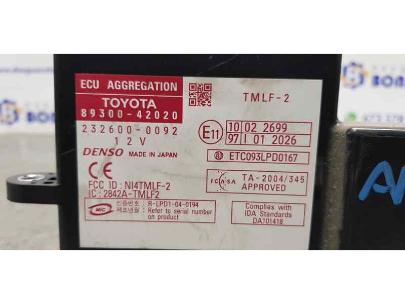 Recambio de modulo electronico para toyota rav 4 (a3) executive referencia OEM IAM 8930042020  