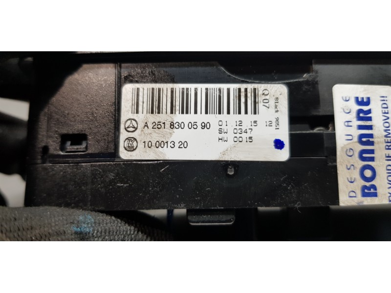 Recambio de mando elevalunas delantero izquierdo para mercedes clase r (w251) 320 cdi (251.022) referencia OEM IAM A2518300590  