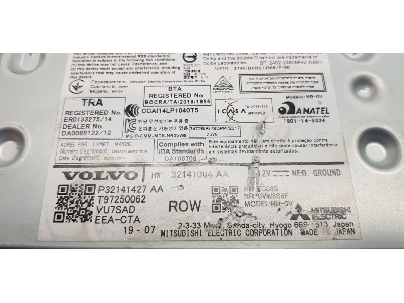 Recambio de sistema audio / radio cd para volvo xc60 inscription awd referencia OEM IAM 36011649  