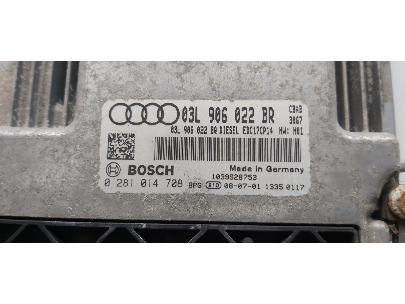 Recambio de centralita motor uce para audi a3 cabriolet (8p) attraction referencia OEM IAM 03L906022BR  