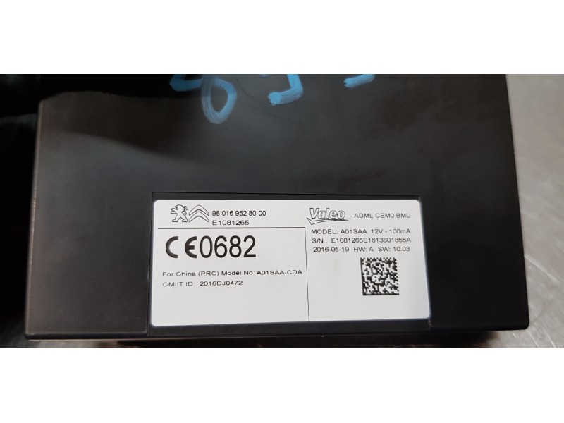 Recambio de modulo electronico para citroen c4 grand picasso feel referencia OEM IAM 9801695280  