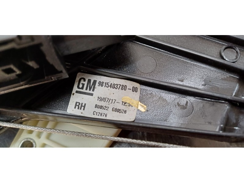 Recambio de elevalunas trasero derecho para opel grandland x excellence referencia OEM IAM 3646771   Recambio de elevalunas trasero derecho para opel grandland x excellence referencia OEM IAM 3646771