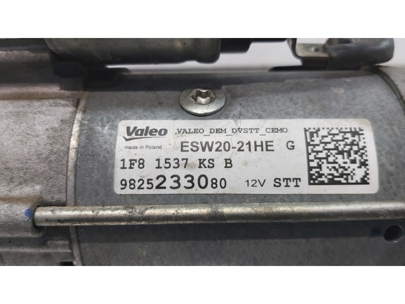 Recambio de motor arranque para peugeot 3008 active referencia OEM IAM 9825233080   Recambio de motor arranque para peugeot 3008 active referencia OEM IAM 9825233080