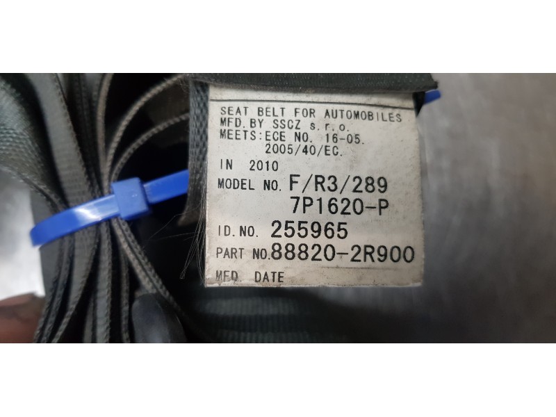 Recambio de cinturon seguridad delantero derecho para hyundai i30 classic referencia OEM IAM 888202R900   Recambio de cinturon seguridad delantero derecho para hyundai i30 classic referencia OEM IAM 888202R900