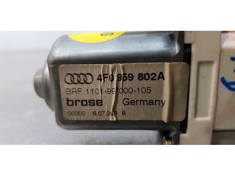 Recambio de motor elevalunas trasero derecho para audi a6 berlina (4f2) 3.2 fsi referencia OEM IAM 4F0959802A   Recambio de motor elevalunas trasero derecho para audi a6 berlina (4f2) 3.2 fsi referencia OEM IAM 4F0959802A