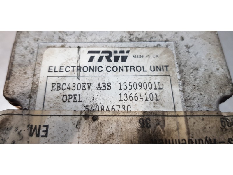 Recambio de abs para opel vectra c berlina comfort referencia OEM IAM 09191495  