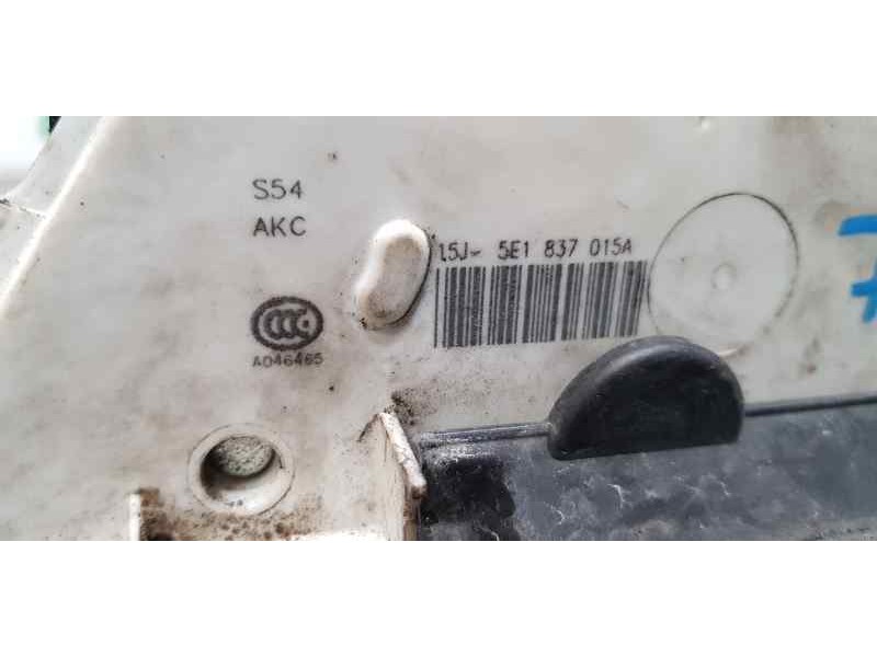 Recambio de cerradura puerta delantera izquierda para skoda rapid active referencia OEM IAM 5E1837015A  