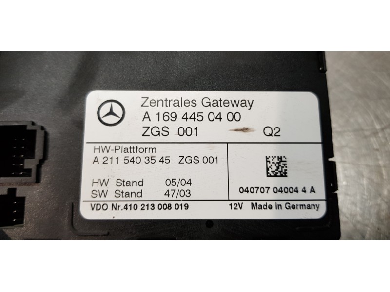 Recambio de centralita inmovilizador para mercedes clase a (w169) a 170 (169.032) referencia OEM IAM A1694450400   Recambio de centralita inmovilizador para mercedes clase a (w169) a 170 (169.032) referencia OEM IAM A1694450400