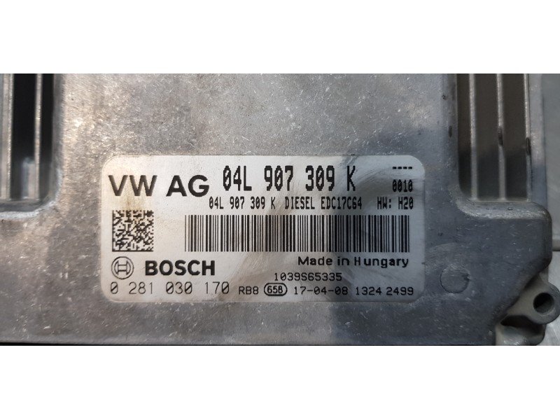Recambio de centralita motor uce para volkswagen caddy furgón/kombi furgón bmt referencia OEM IAM 04L907309K   Recambio de centralita motor uce para volkswagen caddy furgón/kombi furgón bmt referencia OEM IAM 04L907309K