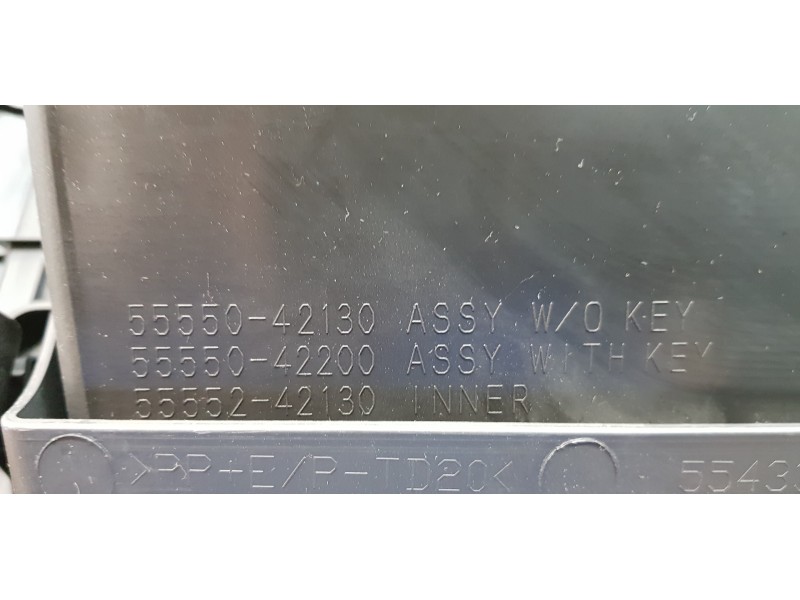 Recambio de guantera para toyota rav 4 plug-in hybrid advance referencia OEM IAM 5543342090C0 5543342090 