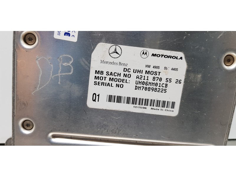Recambio de modulo electronico para mercedes clase m (w164) 320 / 350 cdi (164.122) referencia OEM IAM A2118705526  