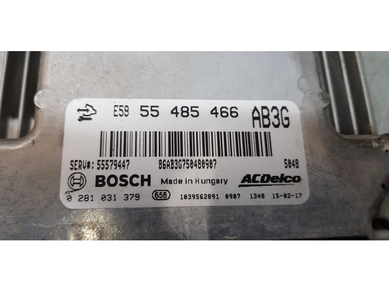 Recambio de centralita motor uce para opel zafira tourer expression referencia OEM IAM 55485466  