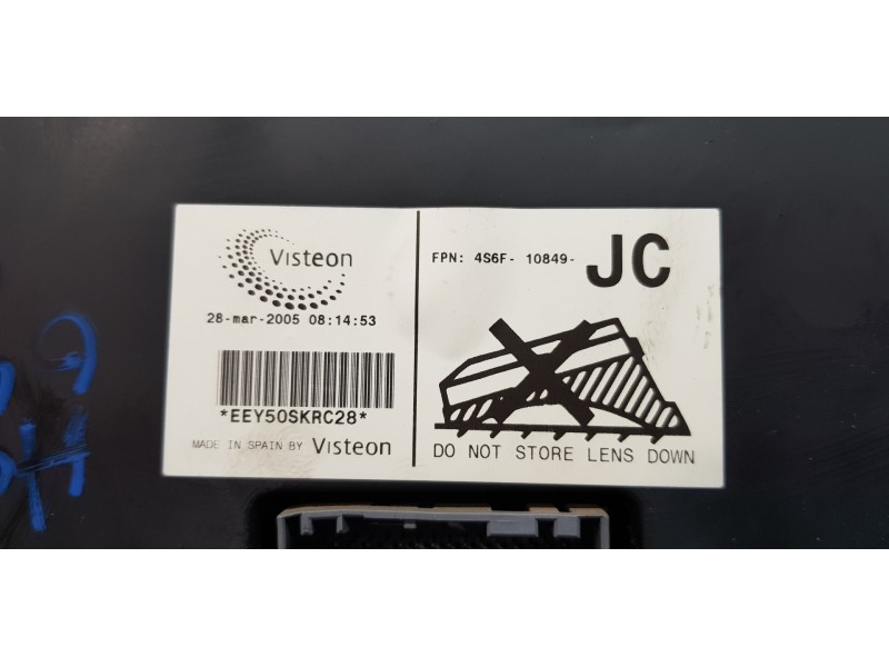 Recambio de cuadro instrumentos para ford fiesta (cbk) ambiente referencia OEM IAM 4S6F10849JC  