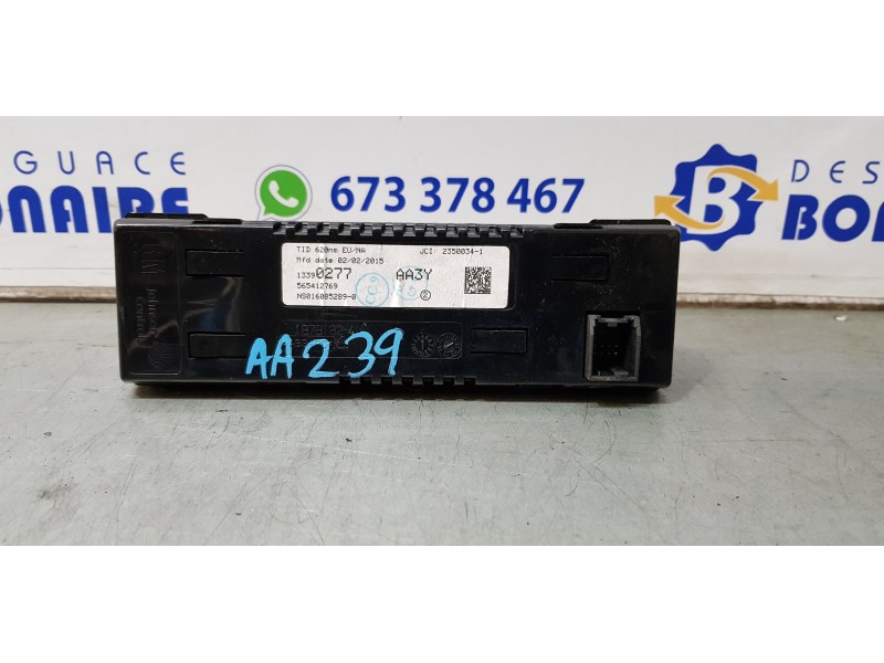 Recambio de pantalla multifuncion para opel zafira tourer expression referencia OEM IAM 13390277  