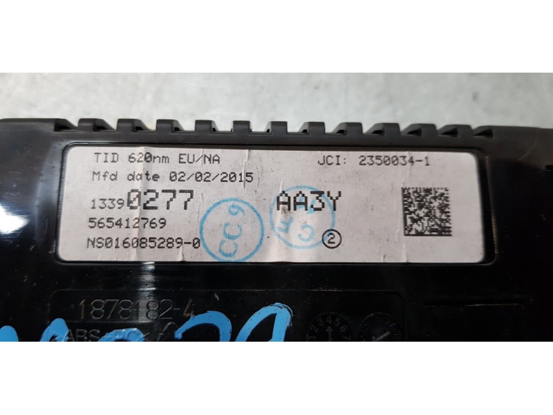 Recambio de pantalla multifuncion para opel zafira tourer expression referencia OEM IAM 13390277  