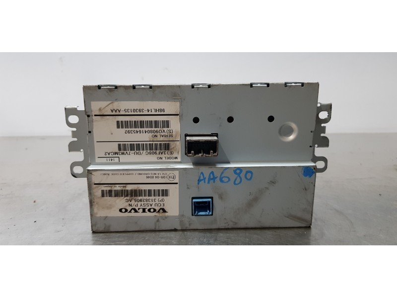 Recambio de pantalla multifuncion para volvo v40 basis referencia OEM IAM 31382906AC  