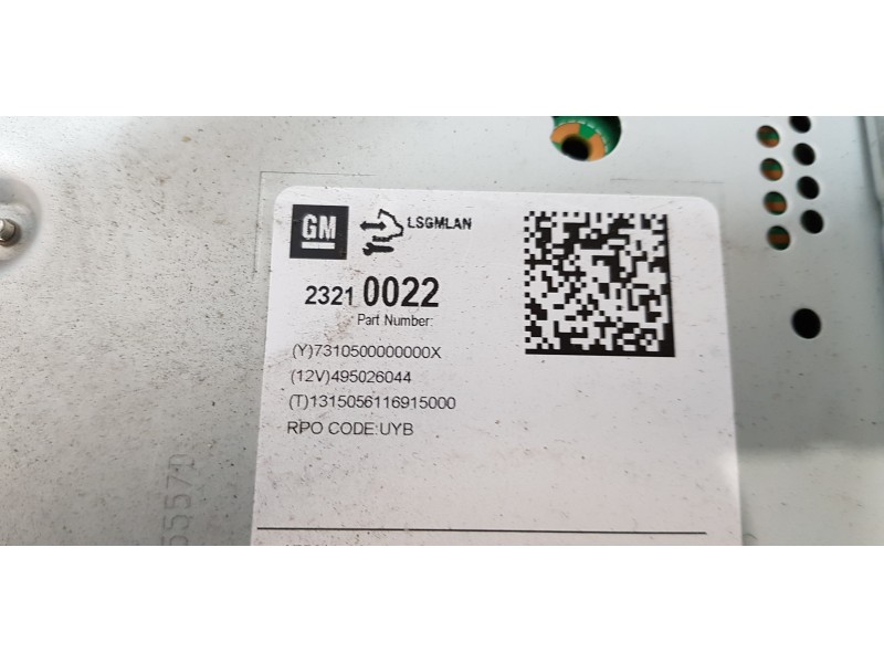 Recambio de sistema audio / radio cd para opel zafira tourer expression referencia OEM IAM 23210022   Recambio de sistema audio / radio cd para opel zafira tourer expression referencia OEM IAM 23210022